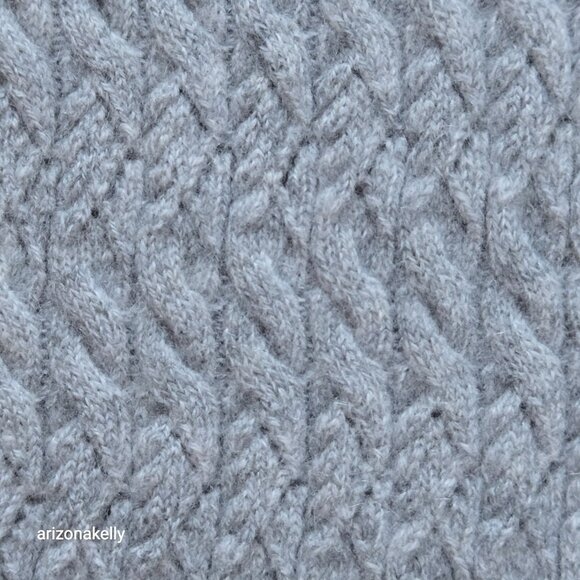 L.L. Bean Cashmere Mini-Cable Knit Scarf - Picture 3 of 8